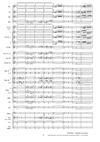 FUNARTE — Ministério da Cultura
3 Série Repertório de Ouro das Bandas de Música do Brasil — Ouro Negro
Pic.
Fl.
Ob.
Fgt.
Cl. E
(req.)
1
2
3
Cl. Bx.
Sxa. E 1, 2
Sxt. B
Sx.bar. E
1
2, 3
1
2, 3
1
2, 3
Bdn.
Tb.
Cb.
Tímp.
Tec.
(xilo, bells)
Cx.
Pts.
Bmb.
Cls. B
Tpas. F
Tpts. B
Tbns.
15
15
15
15
15
15
15
15
15
15
15
15
15
15
15
15
15
15
15
15
15
15
15
15
3 3
3
3
3 3
3 3
3 3
3 3
3
3
3
3
3
3
3 3
3
Ouro Negro PARTITURA 7.0:Funarte Hino Nacional 09.05.08 15:42 Page 3
 