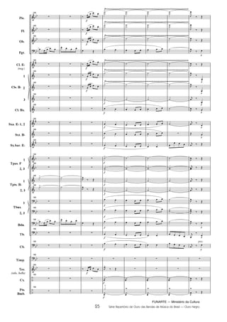FUNARTE — Ministério da Cultura
25 Série Repertório de Ouro das Bandas de Música do Brasil — Ouro Negro
Pic.
Fl.
Ob.
Fgt.
Cl. E
(req.)
1
2
3
Cl. Bx.
Sxa. E 1, 2
Sxt. B
Sx.bar. E
1
2, 3
1
2, 3
1
2, 3
Bdn.
Tb.
Cb.
Tímp.
Tec.
(xilo, bells)
Cx.
Pts.
Bmb.
Cls. B
Tpas. F
Tpts. B
Tbns.
190
190
190
190
190
190
190
190
190
190
190
190
190
190
190
190
190
190
190
190
190
190
190
190
pizz.
25
Ouro Negro PARTITURA 7.0:Funarte Hino Nacional 09.05.08 15:42 Page 25
 
