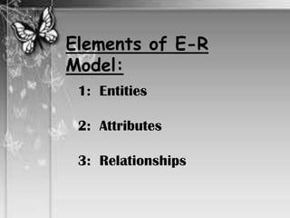 E-R diagram in Database | PPTX