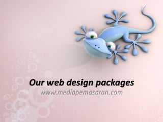 Our web design packages www.mediapemasaran.com 