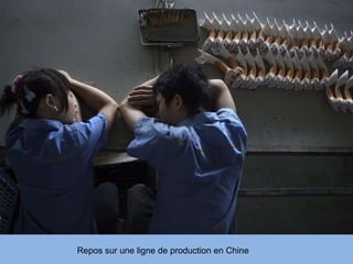Repos sur une ligne de production en Chine 
