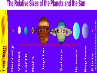 OUR PLANETS

Power Point By: Pamela Simpson
 