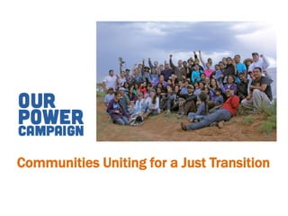 Communities Uniting for a Just Transition

 
