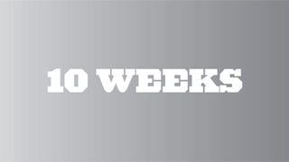 10 WEEKS
 