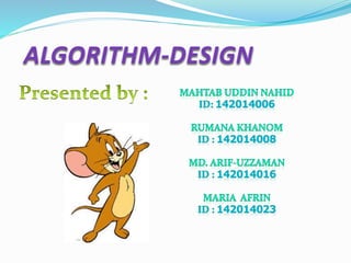 Our presentation on algorithm design | PPTX
