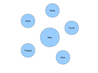 Nose



 Eyes


                        Touch



         Man




Tongue


                 Ears
 