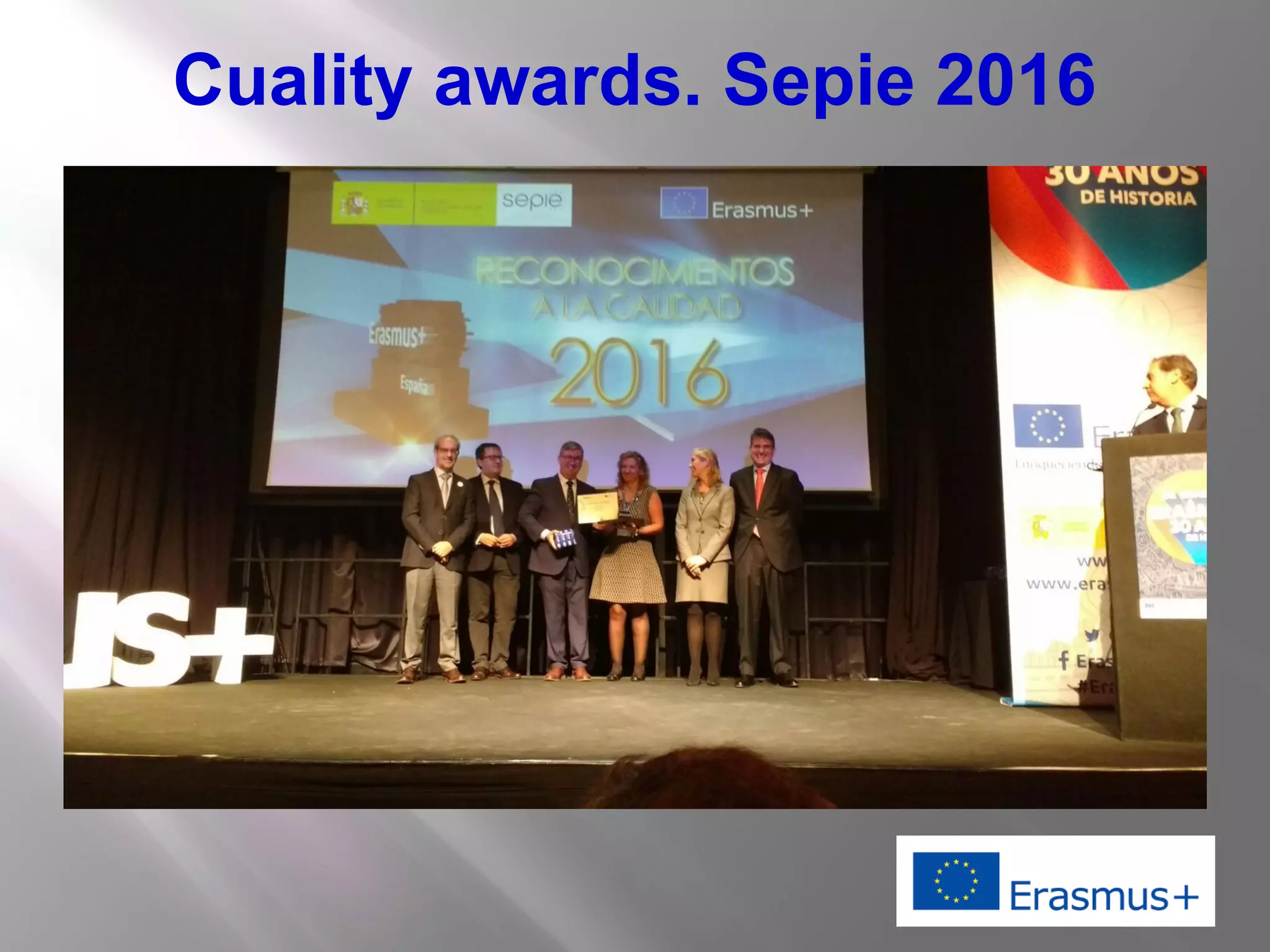 Cuality awards. Sepie 2016