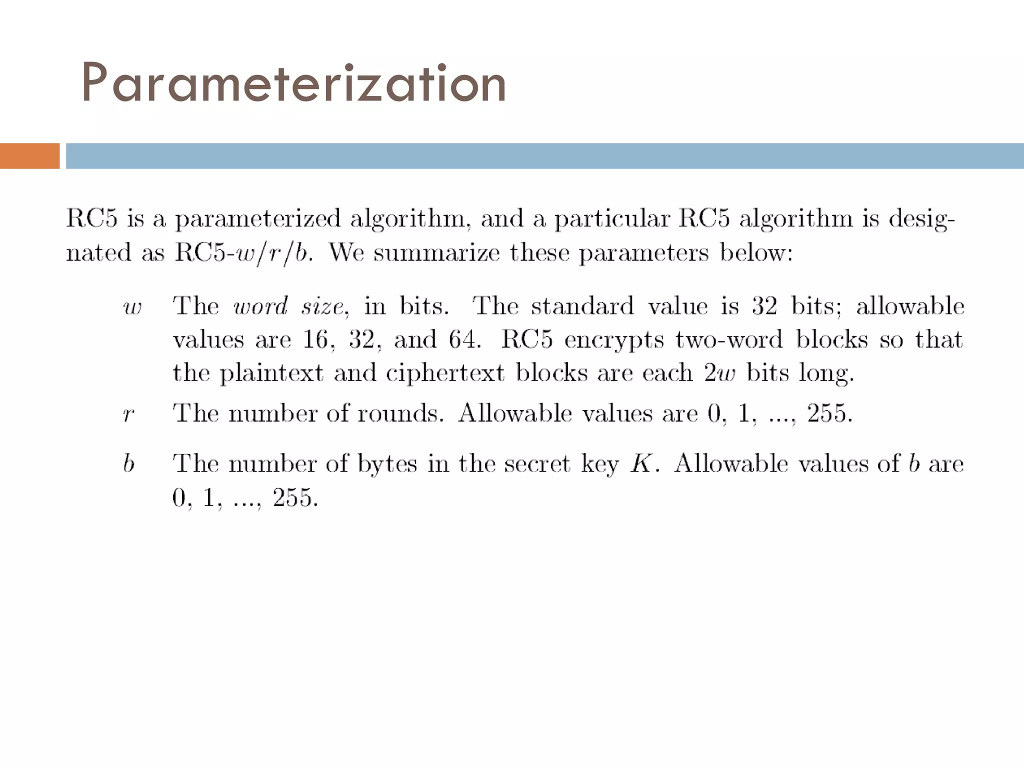 Parameterization 