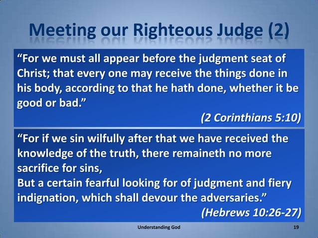 Our righteous judge | PPTX