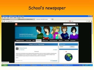 School’s newspaper 
 