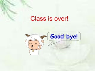 Class is over! Good bye! 