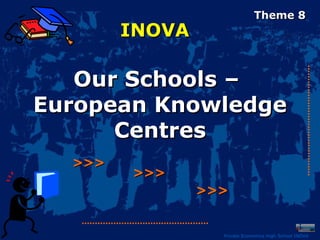 Theme 8
        INOVA

   Our Schools –
European Knowledge
      Centres
  >>>
        >>>
                >>>


                  Private Economics High School INOVA
 