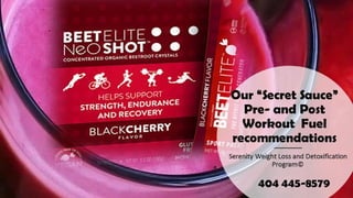 Our “secret sauce”  Pre  and Post Workout  Fuel Supplements-