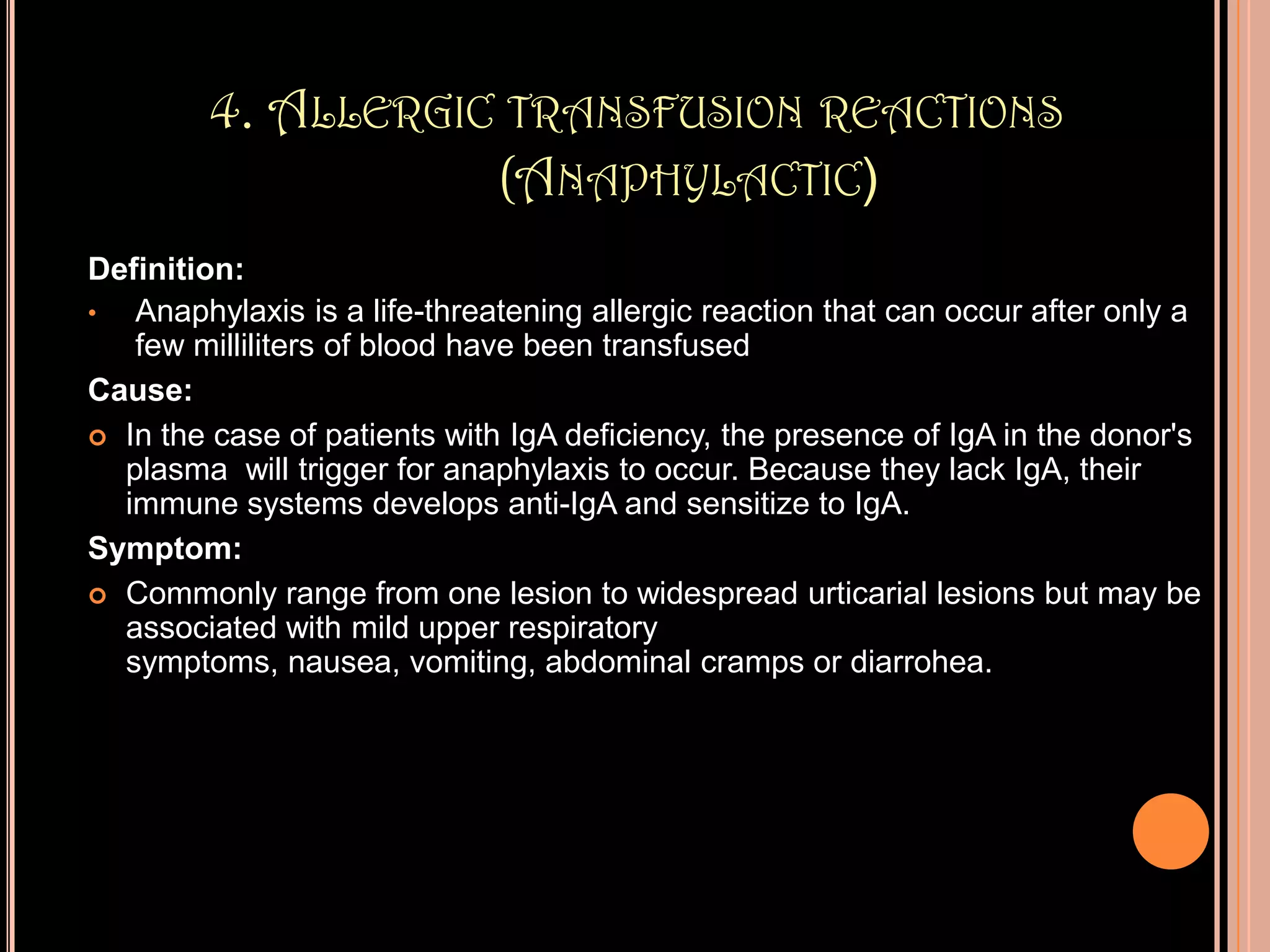 LABORATORY INVESTIGATION OF TRANSFUSION REACTION CASES | PPTX