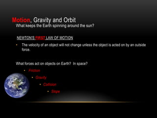 Dwarf Planets - larger than asteroids but smaller than planets 