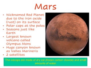 Introduction Of Mars Our Solar System | PDF