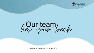 Our team
Y O U R P A R T N E R O F C H O I C E