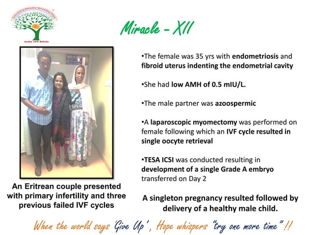 India IVF Clinic Success Stories - 13 Miracles | PPT