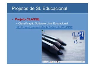 O Uso Da Informatica Na Educação e o Software Livre