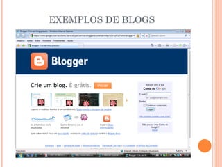 EXEMPLOS DE BLOGS 