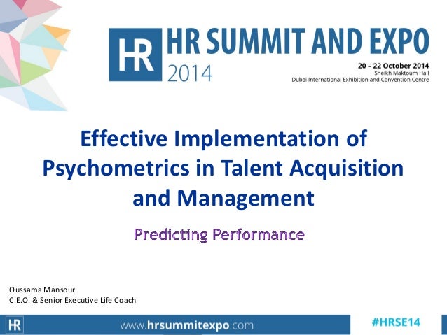 Effective Implementation Of Psychometrics In Talent effective implementation of psychometrics in talent