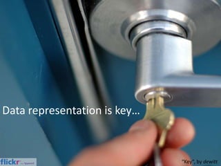 Data representation is key…<br />“Key”, by dewitt<br />