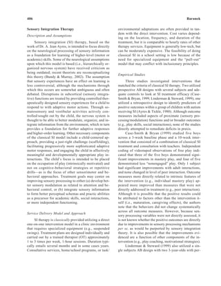Efficacy of Sensory and Motor Interventions for Children with Autism | PDF