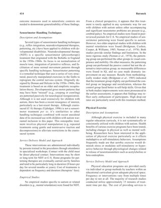 Efficacy of Sensory and Motor Interventions for Children with Autism | PDF