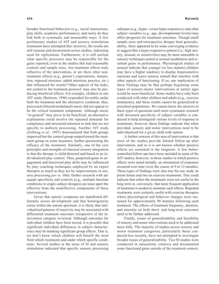 Efficacy of Sensory and Motor Interventions for Children with Autism | PDF