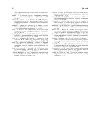 Efficacy of Sensory and Motor Interventions for Children with Autism | PDF
