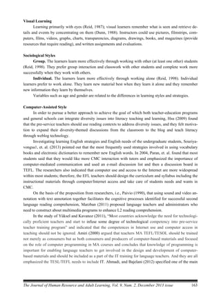 Adult EFL Students' Preferred Learning Styles and Motivation | PDF