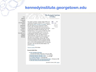 kennedyinstitute.georgetown.edu
 