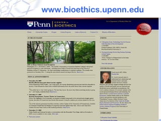 www.bioethics.upenn.edu
 