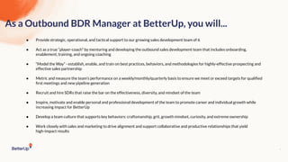 Outbound BDR Manager at BetterUp | PDF