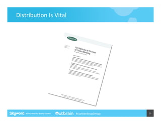 Distribu5on	
  Is	
  Vital	
  

#contentroadmap

29	
  

 