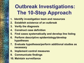 Outbreak Investigation of Healthcare Associated Infections | PDF