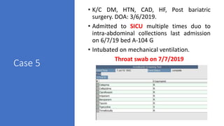 A simulated outbreak – Case Scenarios 