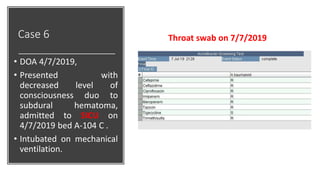 A simulated outbreak – Case Scenarios 
