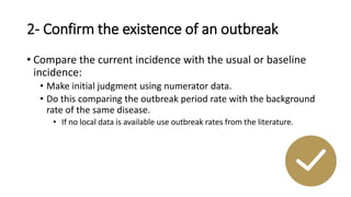 A simulated outbreak – Case Scenarios 
