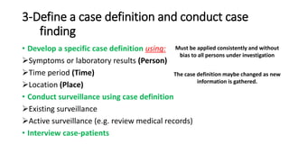 A simulated outbreak – Case Scenarios 