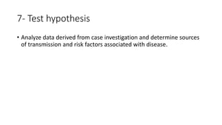 A simulated outbreak – Case Scenarios 
