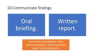 A simulated outbreak – Case Scenarios 