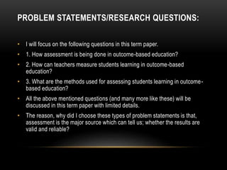 Outcome based education | PPTX