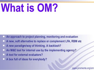 Outcome Mapping for Olof Palme | PPT
