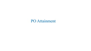 PO Attainment
 