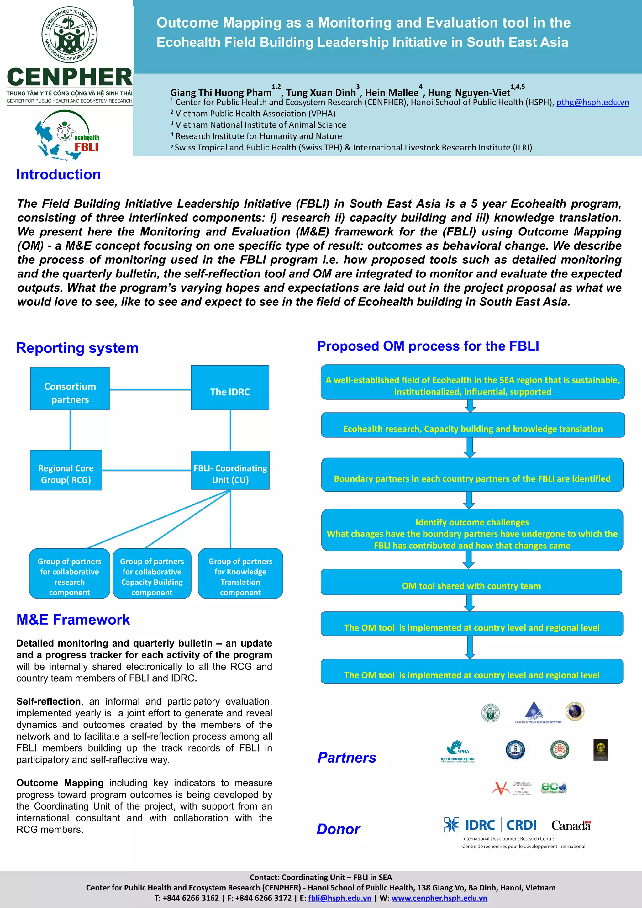 Outcome Mapping as a monitoring and evaluation tool in the Ecohealth ...