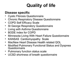 Sobq Questionnaire.pdf Comprehensive Overview of Functional Scales in Cardio-Pulmonary ...