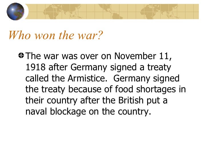 outcome of world war i outcome of world war 1