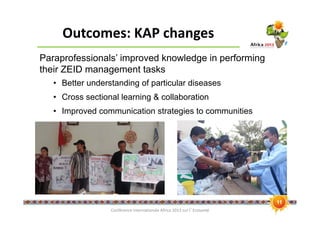 Knowledge changes and lessons learned, looking at outcome pathway of an Ecohealth project