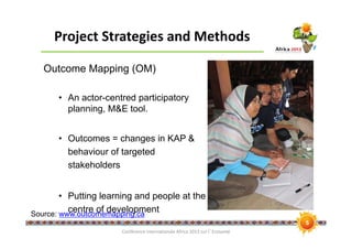 Knowledge changes and lessons learned, looking at outcome pathway of an Ecohealth project